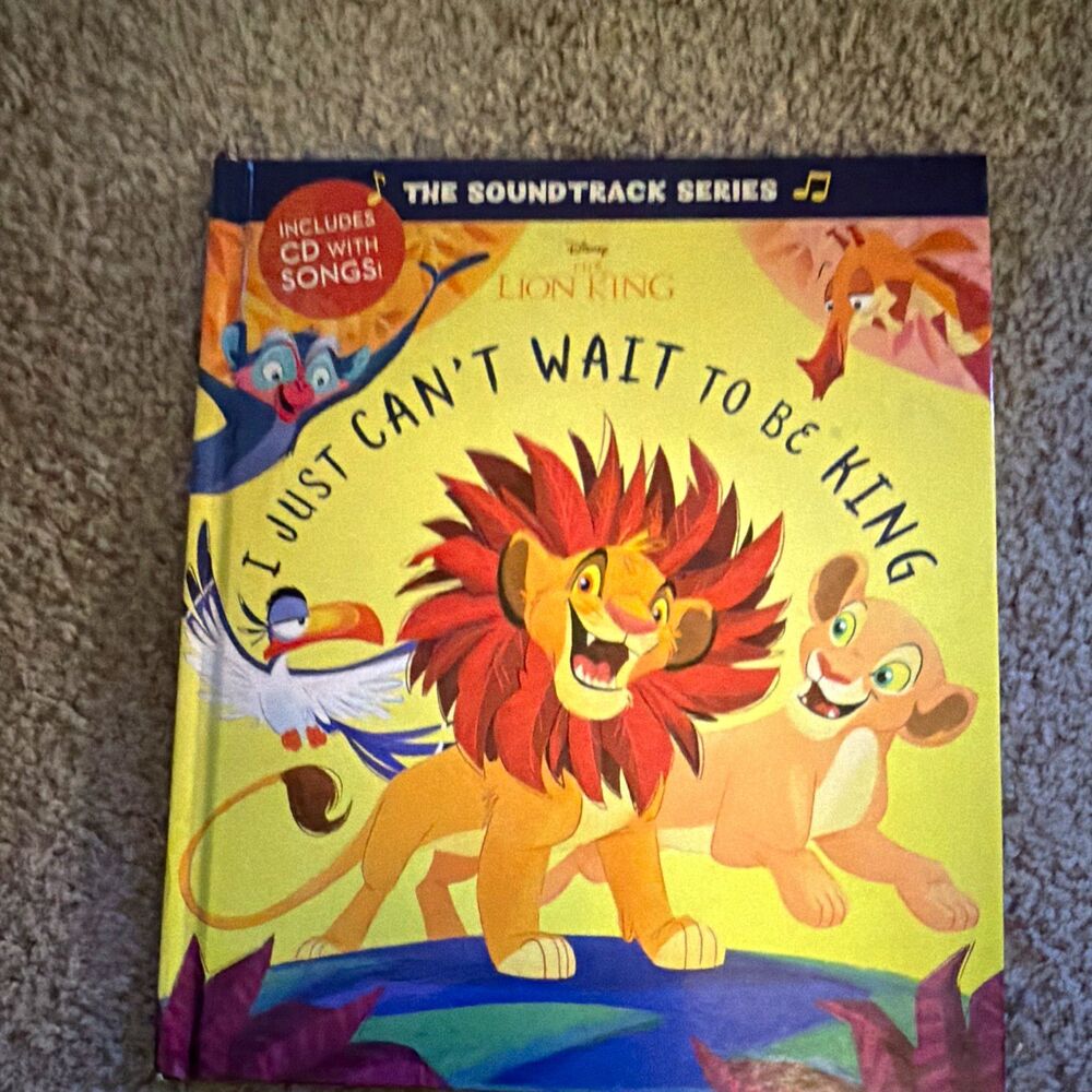 Disney The Lion King I Just Can't Wait to Be King Soundtrack Series Book + CD